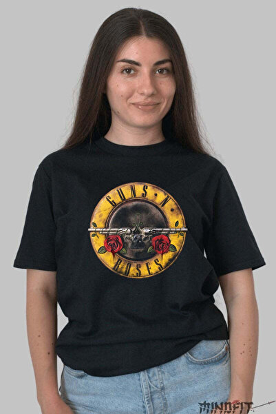 GILDAN Tricou Guns N Roses Logo Legendar Hard Rock Dama
