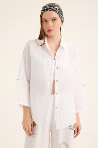 HomeStore Λινό πουκάμισο