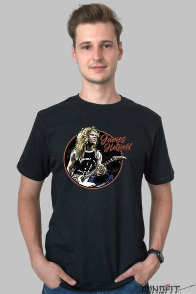 GILDAN Tricou James Hetfield Metal Power Iconic Barbat
