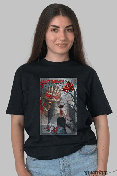 GILDAN Tricou Iron Maiden Demonland Art Graphic Dama