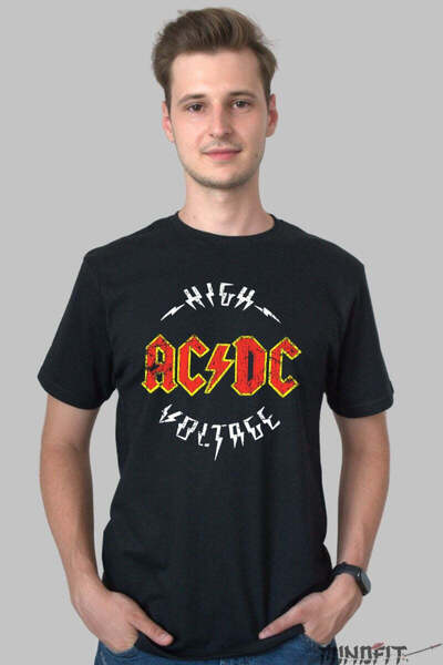 GILDAN Tricou Rock Ac Dc High Voltage Edition Barbat