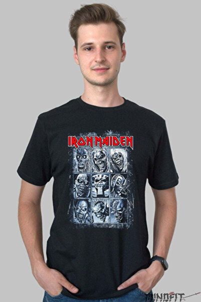 GILDAN Iron Maiden Eddie In 9 Legendary Poses Men's T-Shirt