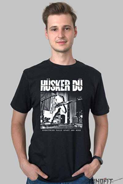 GILDAN Tricou Husker Du Everything Falls Apart Rock Barbat