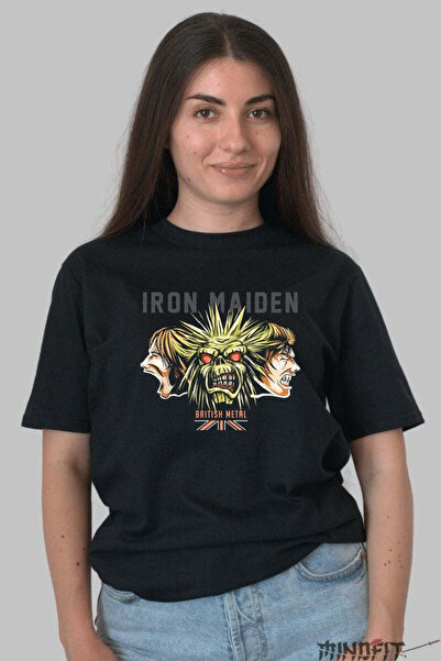 GILDAN Tricou Iron Maiden British Metal Iconic Dama