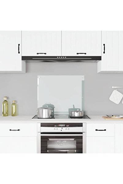 vidaxl Kitchen Backsplash Transparent 70 x 60 cm Tempered Glass