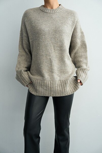Nil's BUTİK Crew Neck Basic Casual Sweater