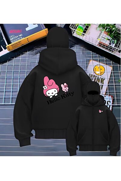 LAND MODA Hanorac Ninja cu mască de zăpadă – unisex cu glugă cald și conforta...