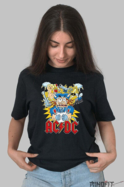 GILDAN Tricou Rock Ac Dc High Voltage Cartoon Explosion Dama