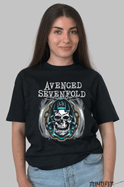 GILDAN Avenged Sevenfold Deathbat Γραφικό Μεταλλικό Γυναικείο T-Shirt