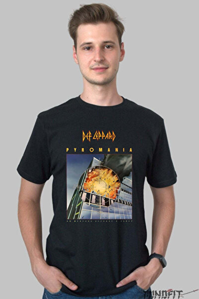GILDAN Tricou Def Leppard Pyromania Album Art Barbat