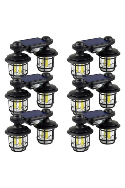 Optim Solution Set of 6 Double Solar Lanterns
