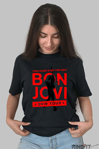 GILDAN Tricou Rock Bon Jovi This House Is Not For Sale 2019 Turneu Dama