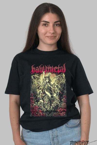 GILDAN Babymetal Metal Goddess In Flames Women's T-Shirt