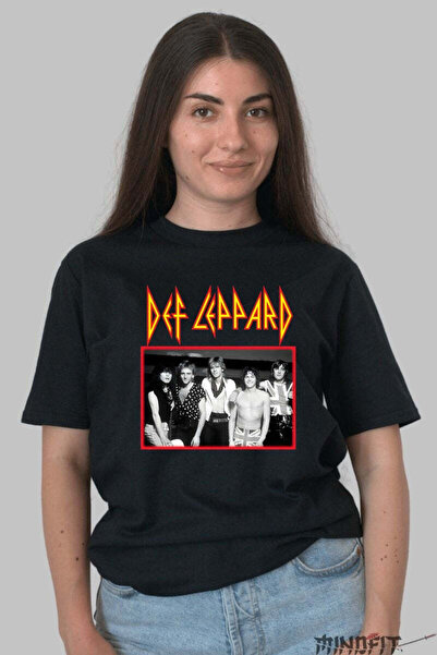 GILDAN Tricou Rock Def Leppard Iconic British Band Dama