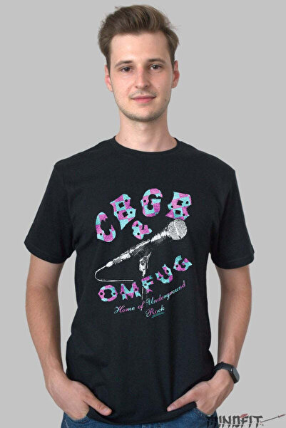 GILDAN Tricou Rock Cbgb Mic Check Barbat