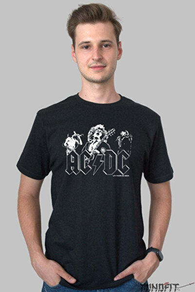 GILDAN Tricou Rock Band Ac Dc Let There Be Rock Barbat