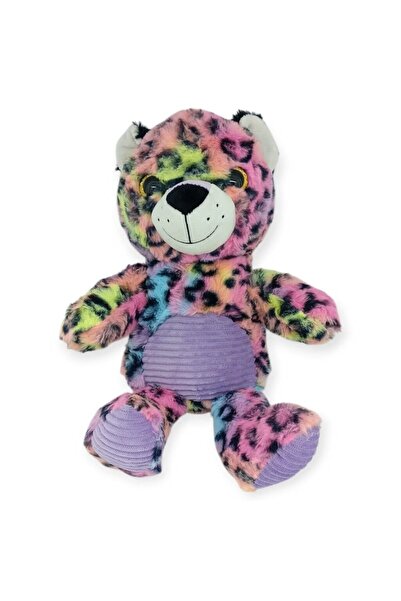 BUDİ HOME حيوانات قطيفة ملونة 38 سم - دمية دب