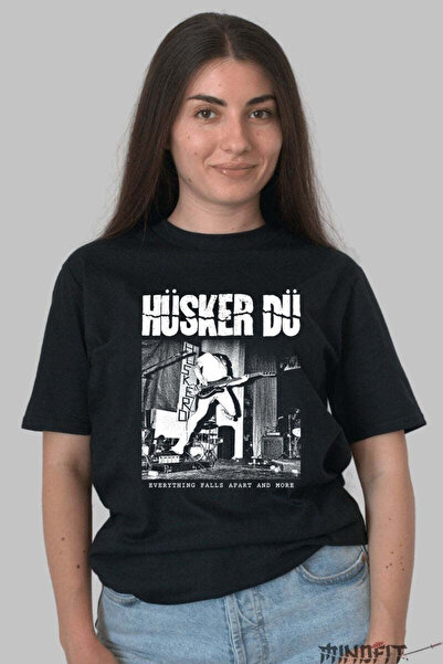 GILDAN Tricou Husker Du Everything Falls Apart Rock Dama