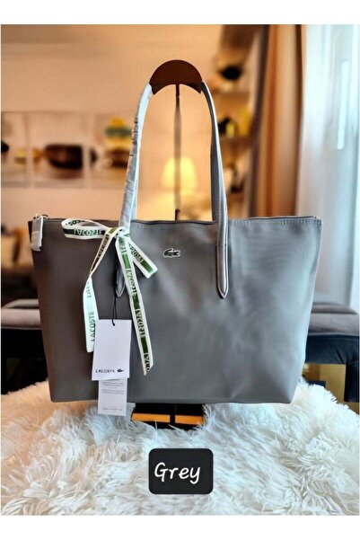 GENERIC4 Tote Bag Ash Grey Color, Spacious Work Bag Faux Leather