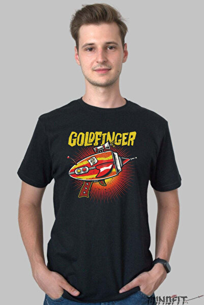 GILDAN Tricou Goldfinger Retro Blaster Punk Barbat