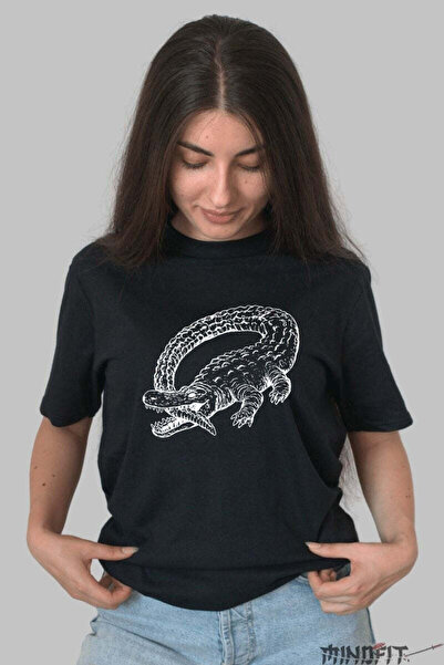 GILDAN Tricou Rock Crocodil Graphic Dama