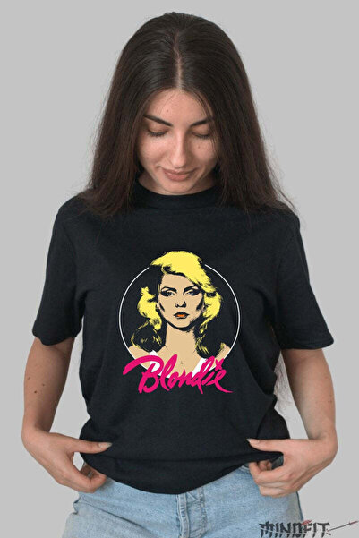 GILDAN Tricou Rock Blondie Retro Circle Dama