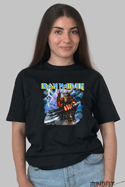 GILDAN Tricou Iron Maiden Eddie Razboinicul Fulgerului Dama