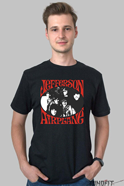 GILDAN Tricou Jefferson Airplane Psychedelic Portrait Vibes Barbat
