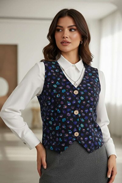 yb yağmur butik Фланелено жиле с шарки