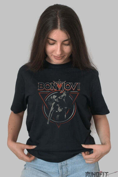 GILDAN Tricou Rock Bon Jovi Vintage Wild Spirit Dama