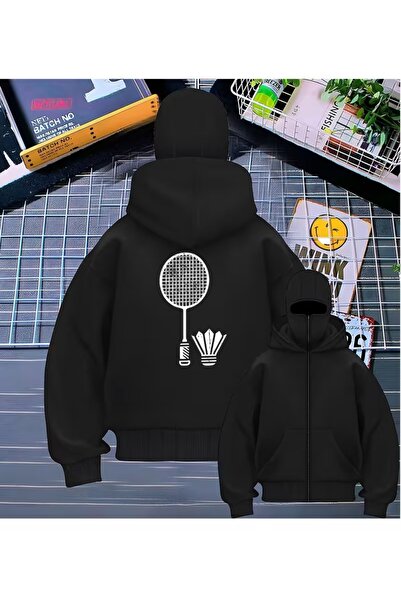 LAND MODA سترة كار ماسكي نينجا هودي – سترة بغطاء للرأس للجنسين دافئة ومريحة