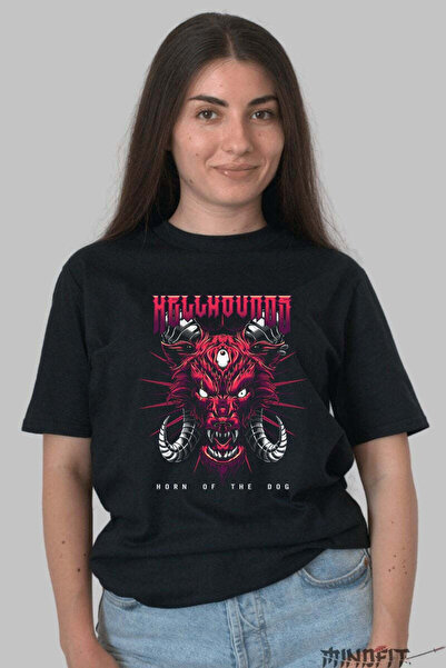 GILDAN Tricou Hellhounds Horn Of The Dog Dama