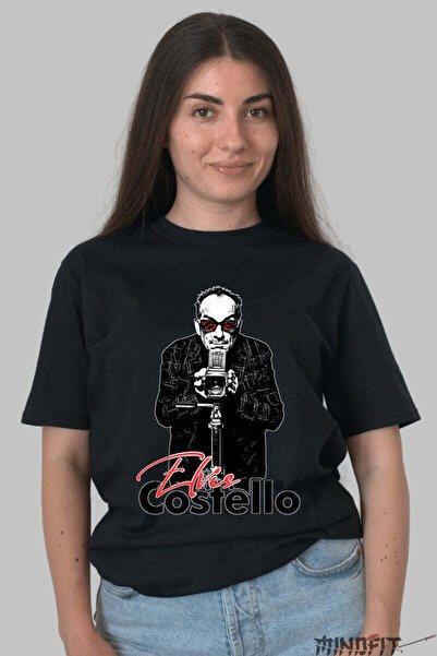 GILDAN Tricou Elvis Costello Art In Focus Dama