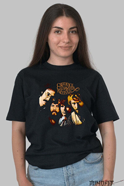 GILDAN Tricou Creedence Clearwater Revival Vintage Band Portrait Dama