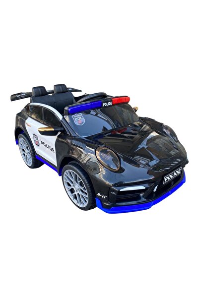 Toybox سيارة شرطة كهربائية للأطفال مزودة بجهاز تحكم عن بعد وأضواء وبطارية 12 ...