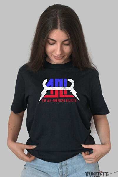 GILDAN Tricou Rock The All American Rejects Logo Electric Vintage Dama