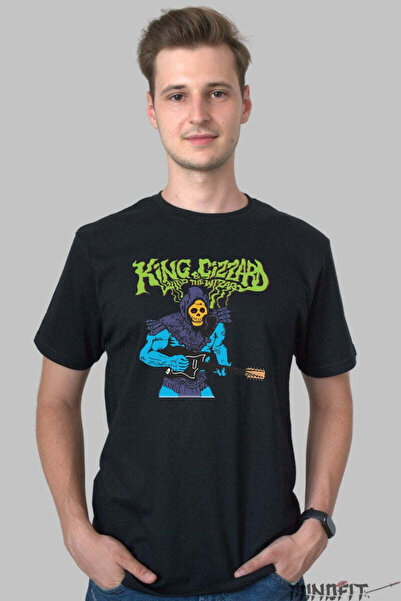 GILDAN Tricou King Gizzard Psychedelic Skull Shred Barbat