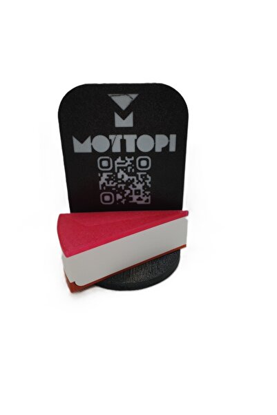 Mottopi Qr Menu Stand Cheesecake with Cherries / Digital Menu Modern Stand, Q...