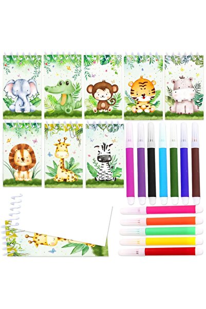 Generics مجموعة دفاتر ملاحظات حيوانات سفاري الغابة