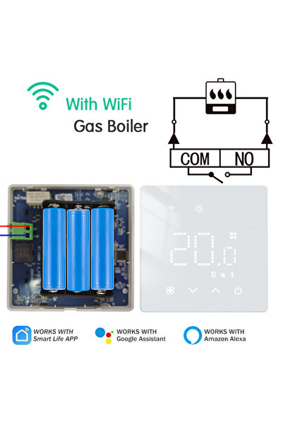 Choice6 Boiler-Battery Floor Heating Thermostat Tuya WiFi Programmable Temper...
