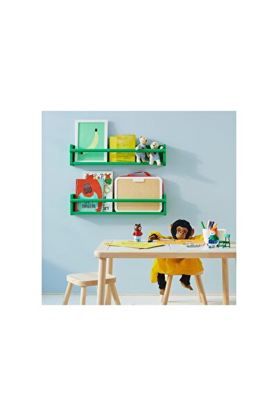 IKEA duvar rafı, yeşil, 70x9x16 cm