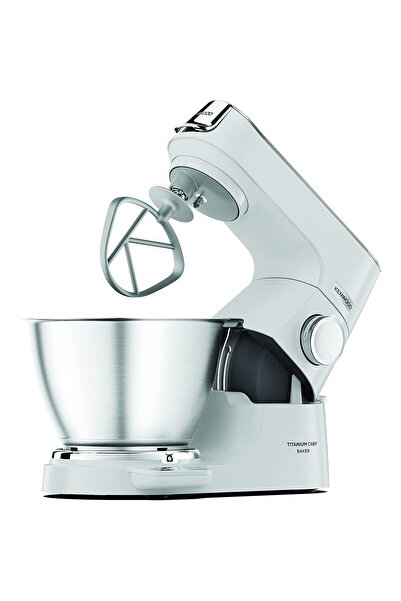 Kenwood Mixer vertical Titanium Chef Baker cu bol din oțel inoxidabil de 5 li...