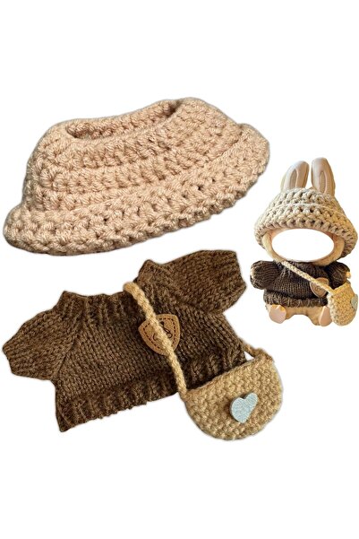 KASTWAVE طقم ملابس وإكسسوارات للدمى مكون من 3 قطع، مناسب للدمى بطول 17 سم