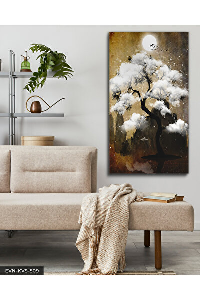 Evinemoda Oblaci i drvo Jednodijelni platno - Slika na platnu