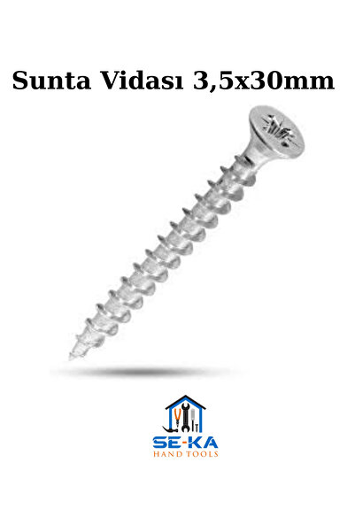 SEKA HAND TOOLS Sunta Vidası 3,5x30mm 50'li Paket – Mobilya & Ahşap Uygulamal...