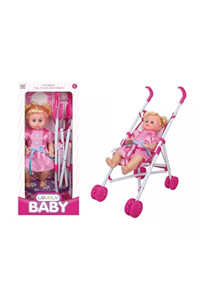 Toybox Interactive Doll Set With Sounds, Stroller and Accessories For Girls