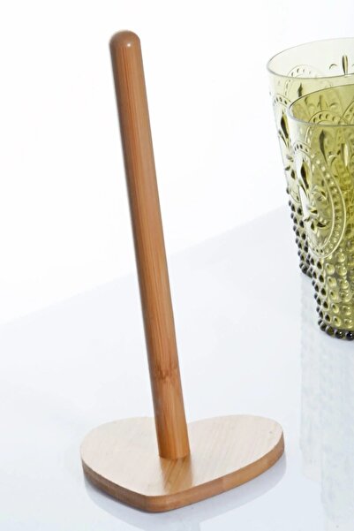 Porselen Diyarı Heart Shaped Bamboo Paper Towel Holder & Napkin Holder