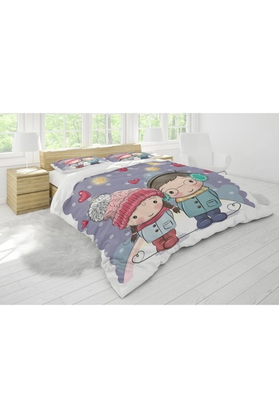 Home Dear Couple, Double Duvet Cover Set