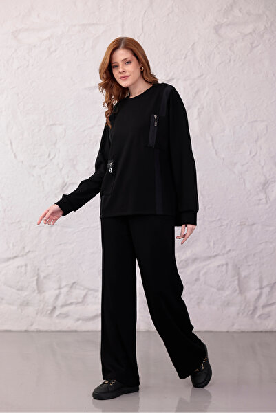 zitex Modal Fabric Tracksuit Set with Zipper and Pocket Detail