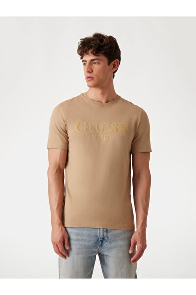 Guess Ss Cn Sprayed Men's Slim Fit T-Shirt